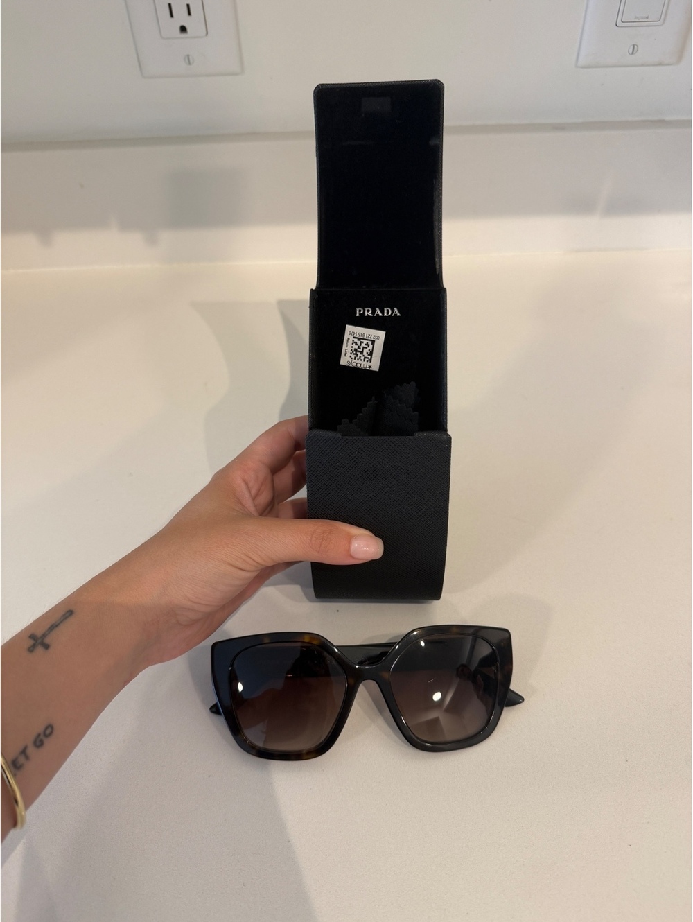 Prada Oversized Tortoiseshell Sunglasses